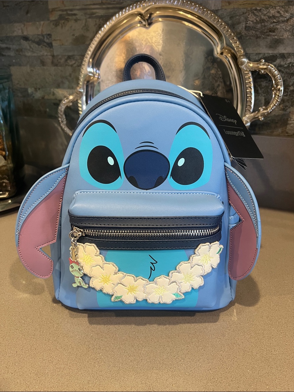 NWT Loungefly Stitch with Lei mini backpack